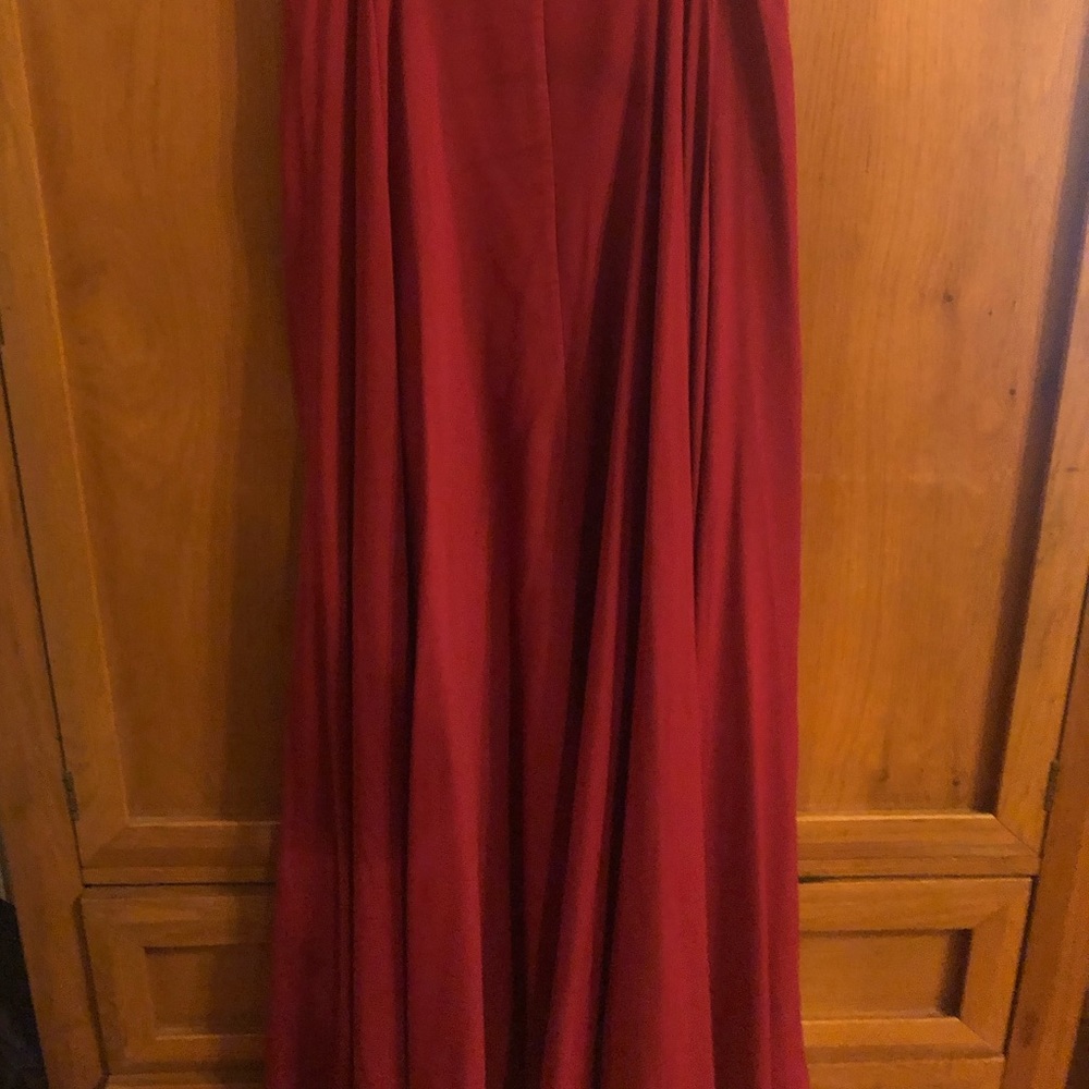 Nasty Gal Red Maxi Skirt